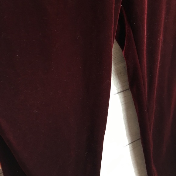 Shein Curve 4x dark red velour jumpsuit-1 piece - Picture 5 of 8